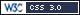 Valid CSS level 3 button